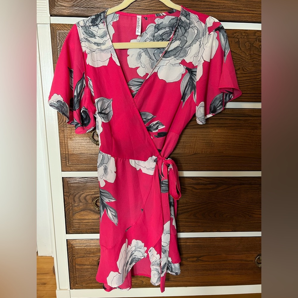 Women’s Pink Floral Dress - Small